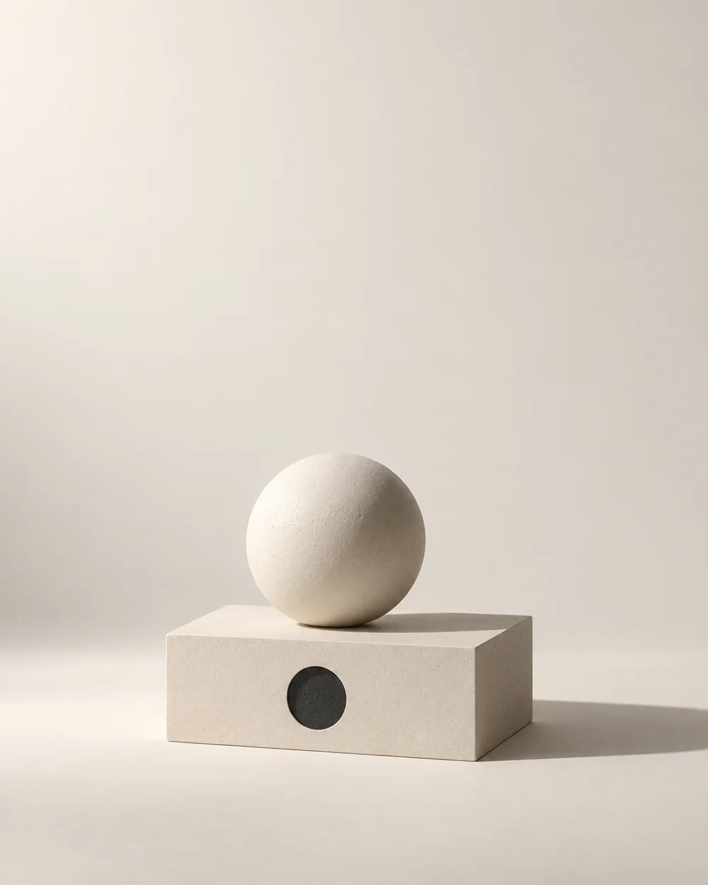 Composición minimalista en tonos neutros